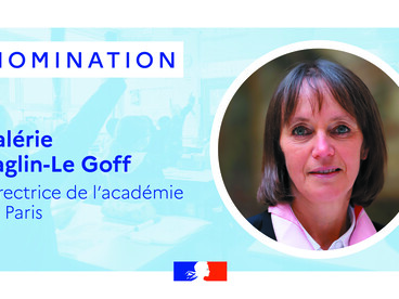 Nomination directrice académie de Paris - Valérie Baglin-le Goff