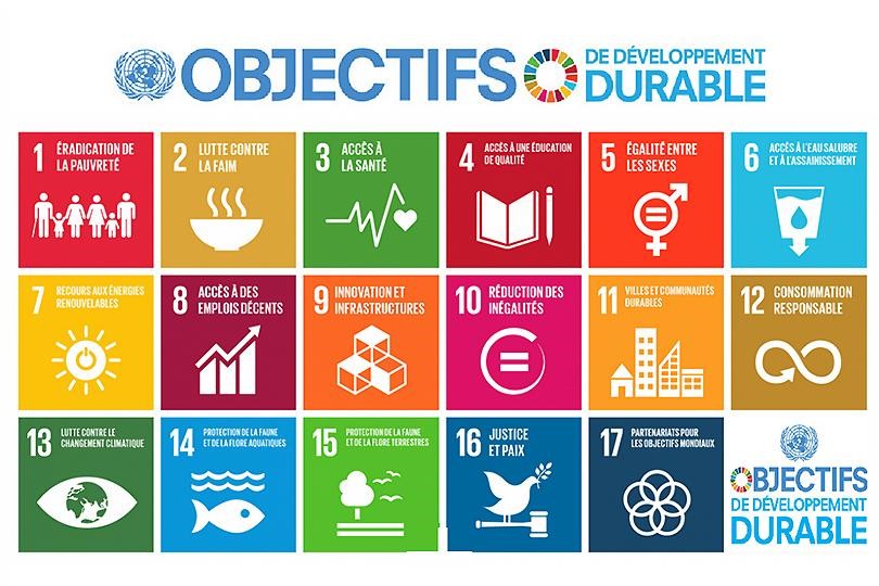 Les 17 objectifs de développement durable adoptés par l'O.N.U.