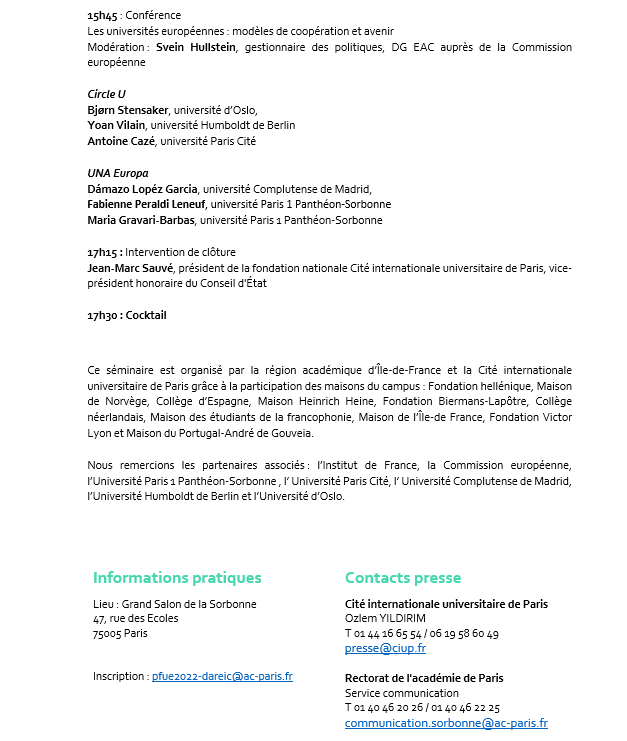Communiqué de presse