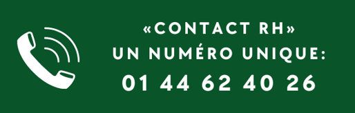  « Contact RH », un numéro unique : 01 44 62 40 26