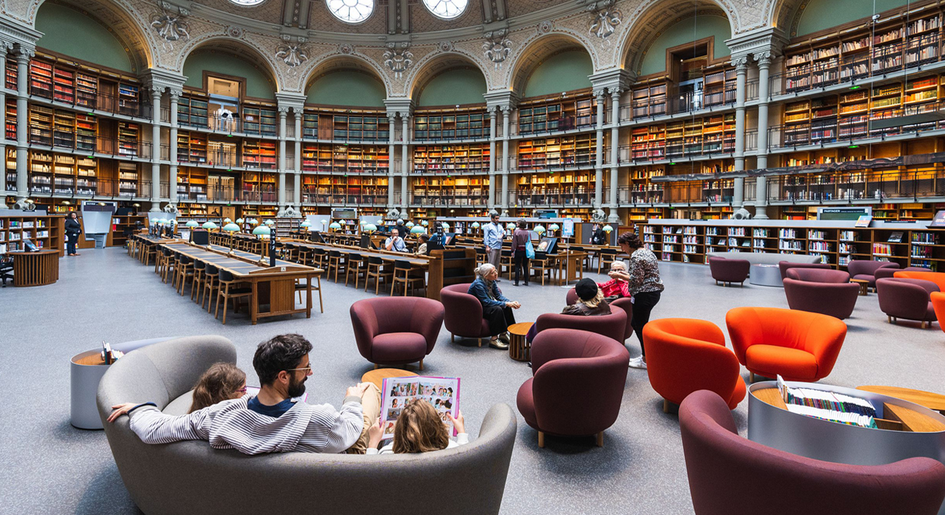 Bnf Richelieu salle ovale