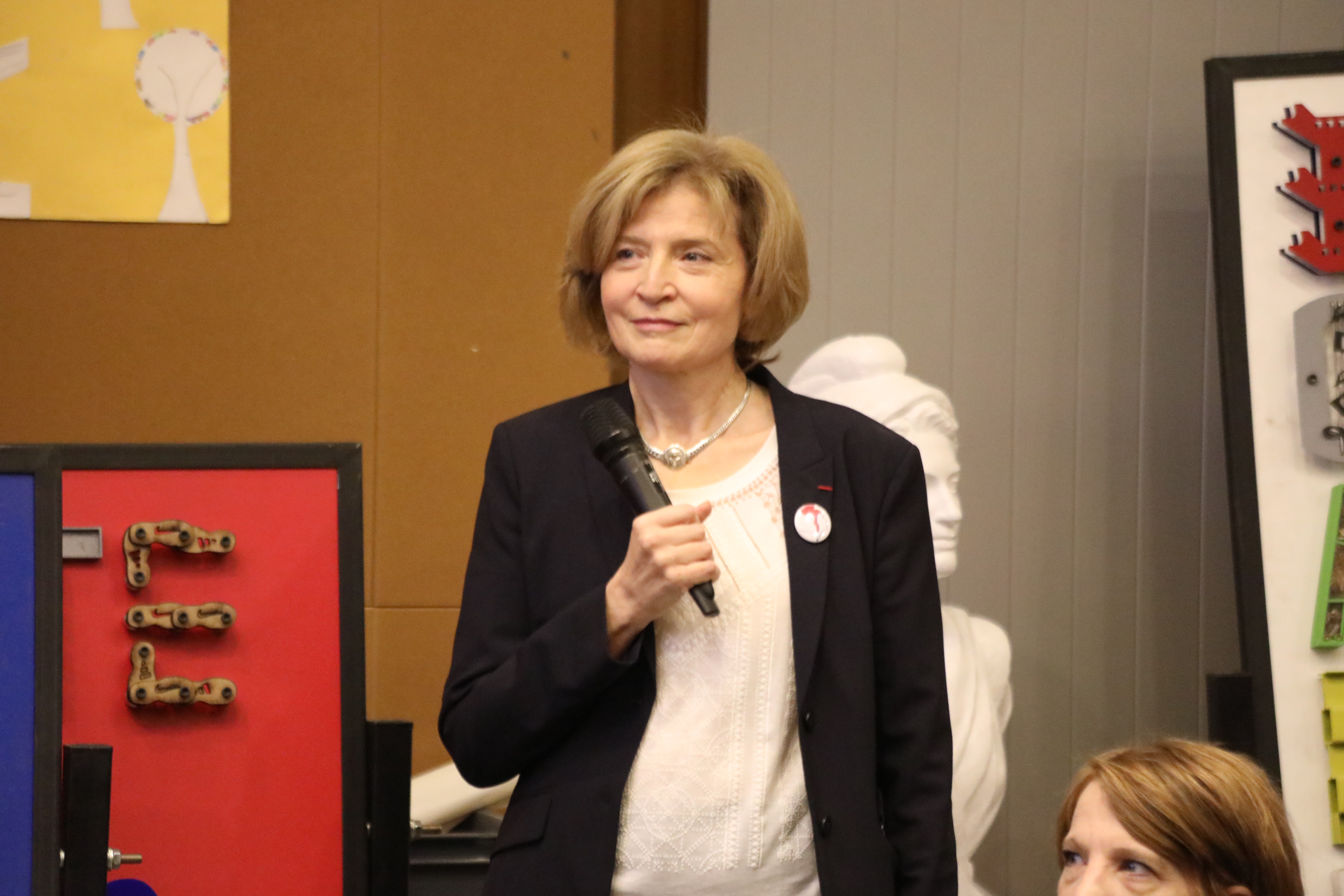 Véronique Grandpierre à la Journée de la laïcité 2022 au lycée Diderot