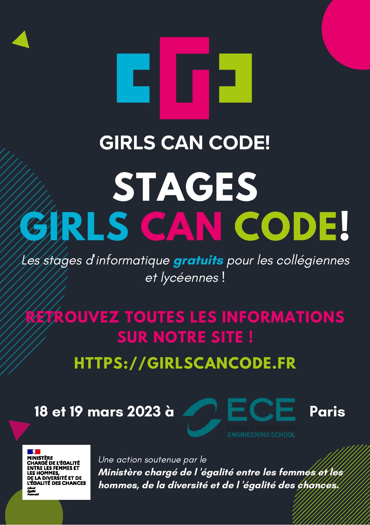 image Affiche girls can code 2023
