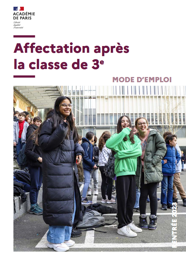 Guide affectation post 3e 2023