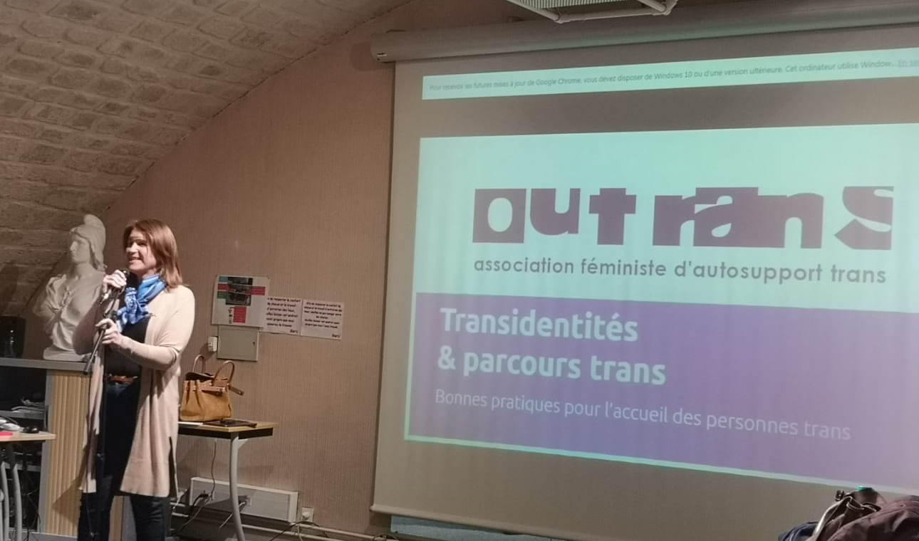 Anaïs Perrin-Prévelle, co-présidente de l’association OUTrans