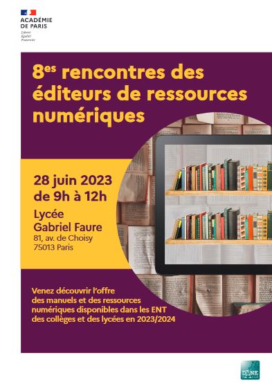 Affiche recontres des editeurs 2023