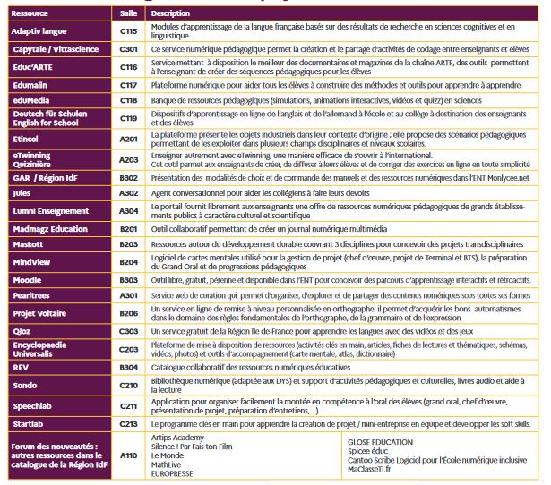 programme salles recontres des éditeurs