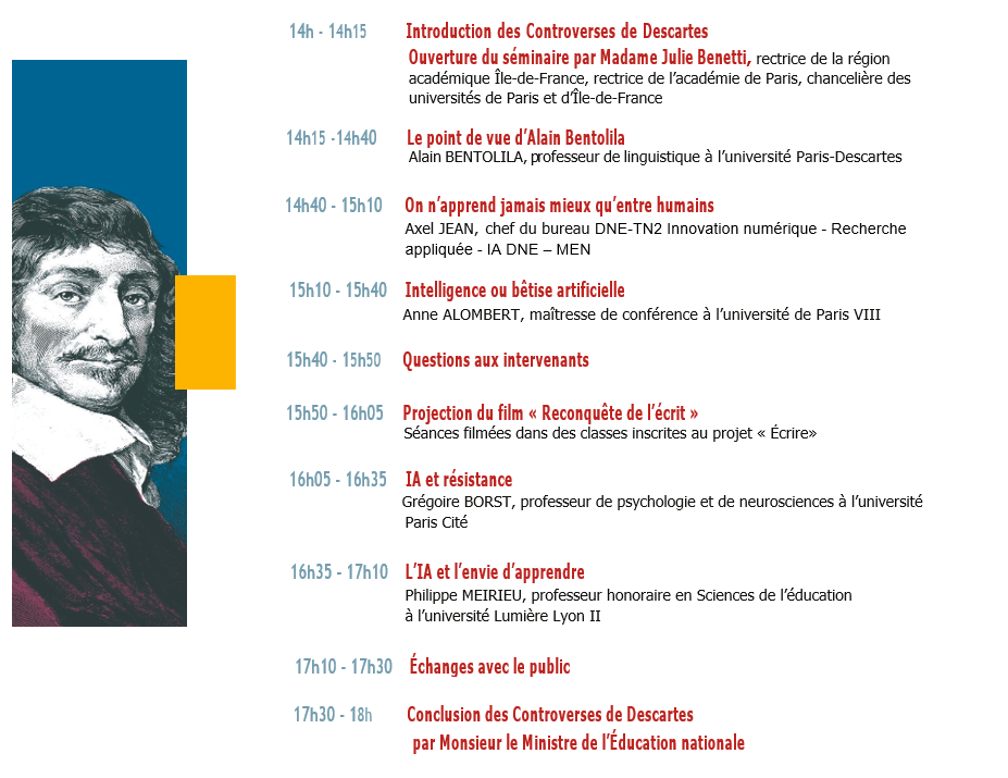 Programme des Controverses de Descartes 2026