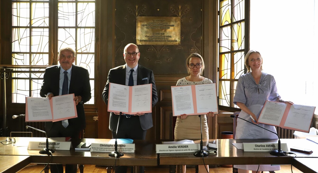 Les trois recteurs de la région académique Île-de-France se sont réunis pour signer une convention pour réaffirmer leur ambition commune en terme d'inclusion scolaire des enfants en situation de handicap. 