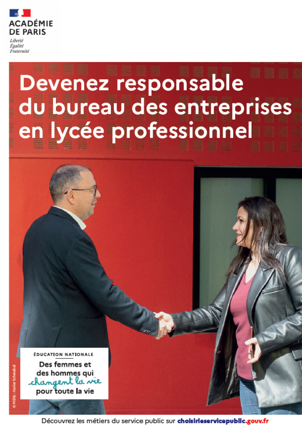 flyer responsable de bureau voie profesionnelle