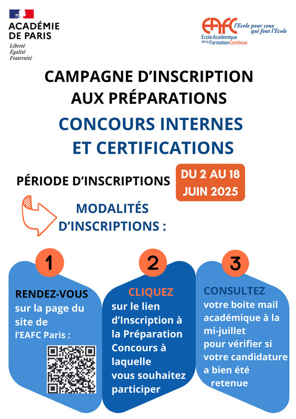 Affiche prepa concours et certifications