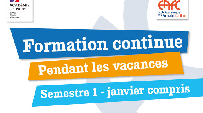 Ecole académique de la formation continue | Académie de Paris