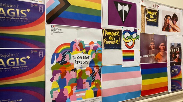 Journée mondiale contre l'homophobie, la transphobie et la biphobie - lycée Sophie Germain