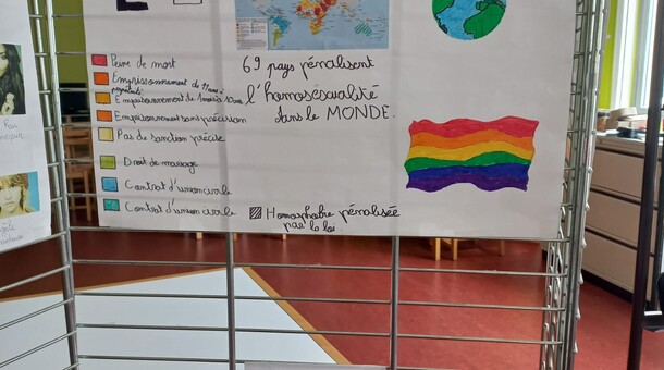 Journée mondiale contre l'homophobie, la transphobie et la biphobie - collège Pailleron