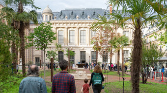 Image du jardin de la Bnf Richelieu
